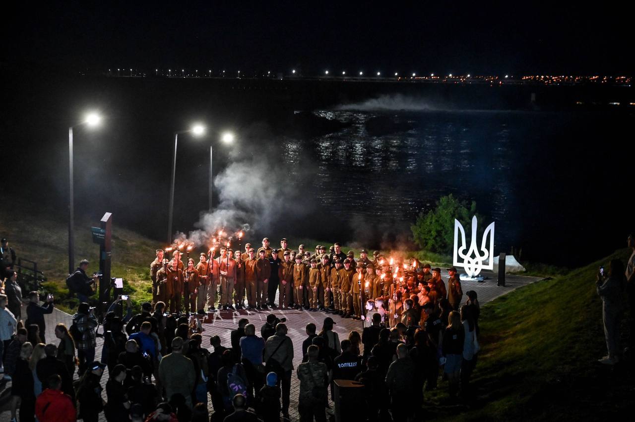 На Хортиці відбулась урочиста церемонія посвяти в байдівці