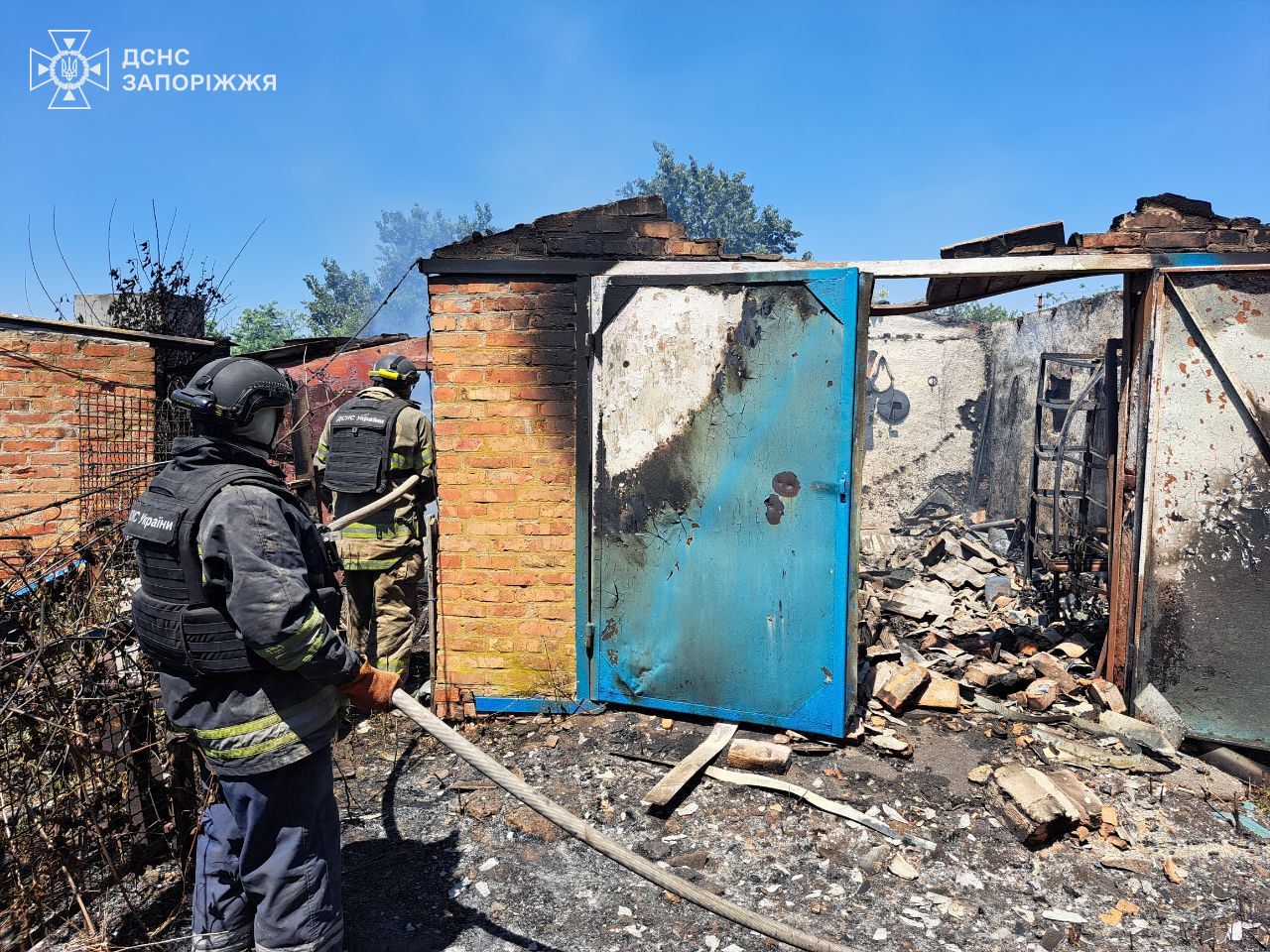 В Оріхові та Малій Токмачці палали будинки та господарчі споруди