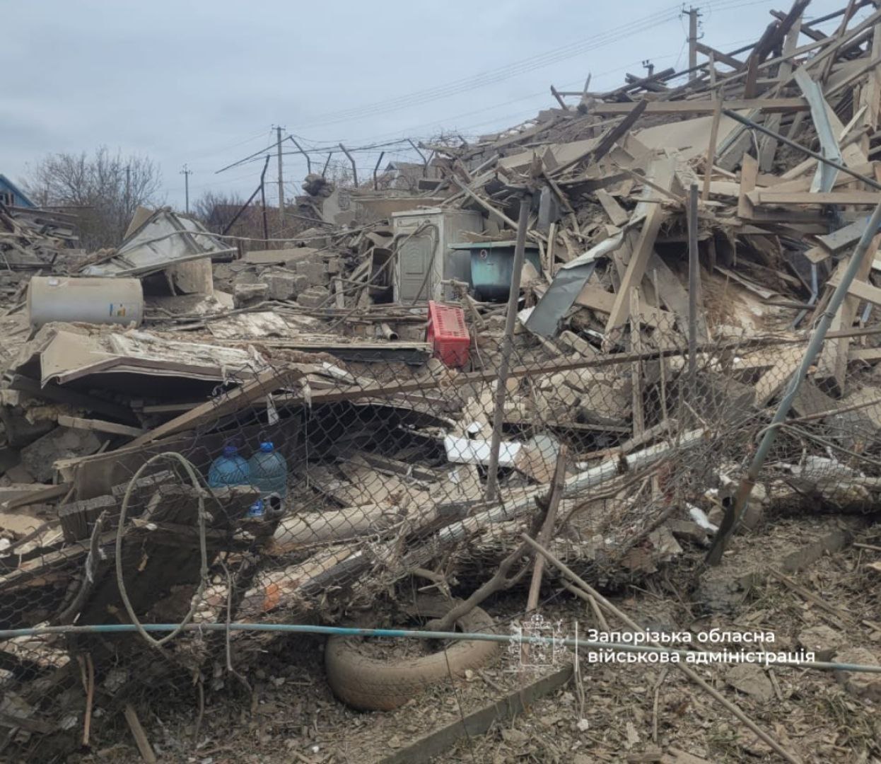 Російські війська завдали масований удар по Пологівському району