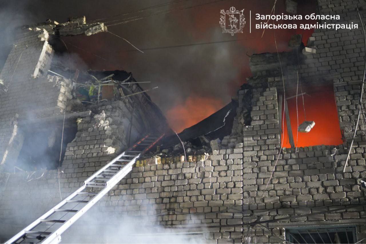 Обстріли Оріхова з РСЗВ та масована атака «шахедами» Запоріжжя: ворог продовжує завдавати удари по запорізькій області
