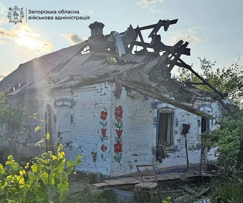Поранено двоє чоловіків внаслідок російських ударів по Запорізькій області