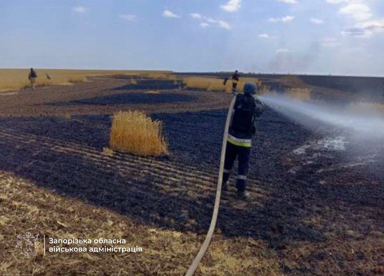Хліб у вогні: росіяни завдали удар по Пологівському району