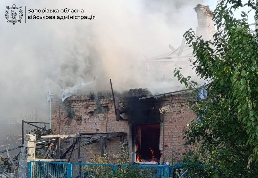 Росіяни атакували Оріхів дронами та обстріляли з артилерії