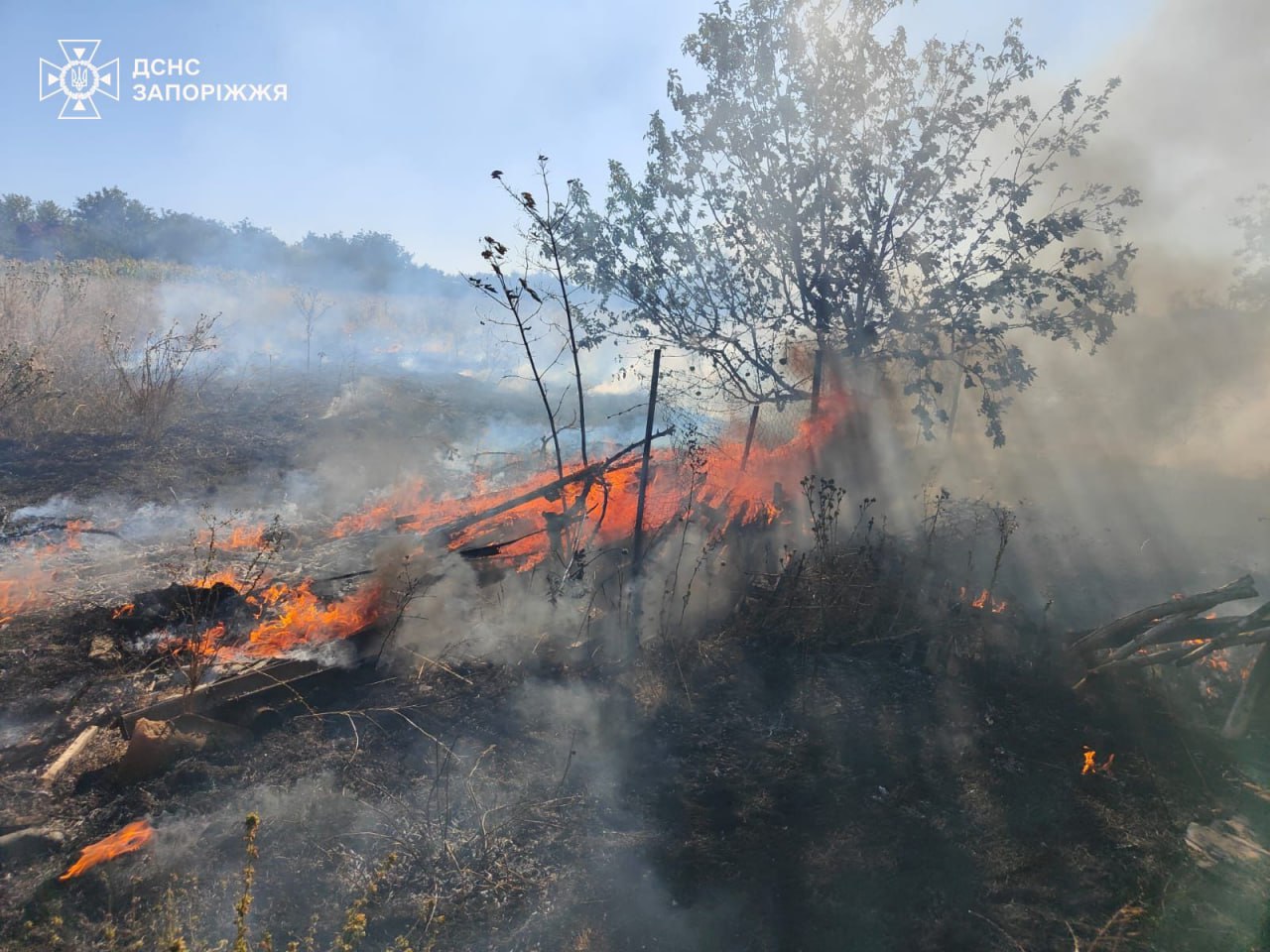 Горіли будинки, надвірні та господарчі споруди: в Оріхові через ворожі удари спалахнули пожежі за 16 адресами