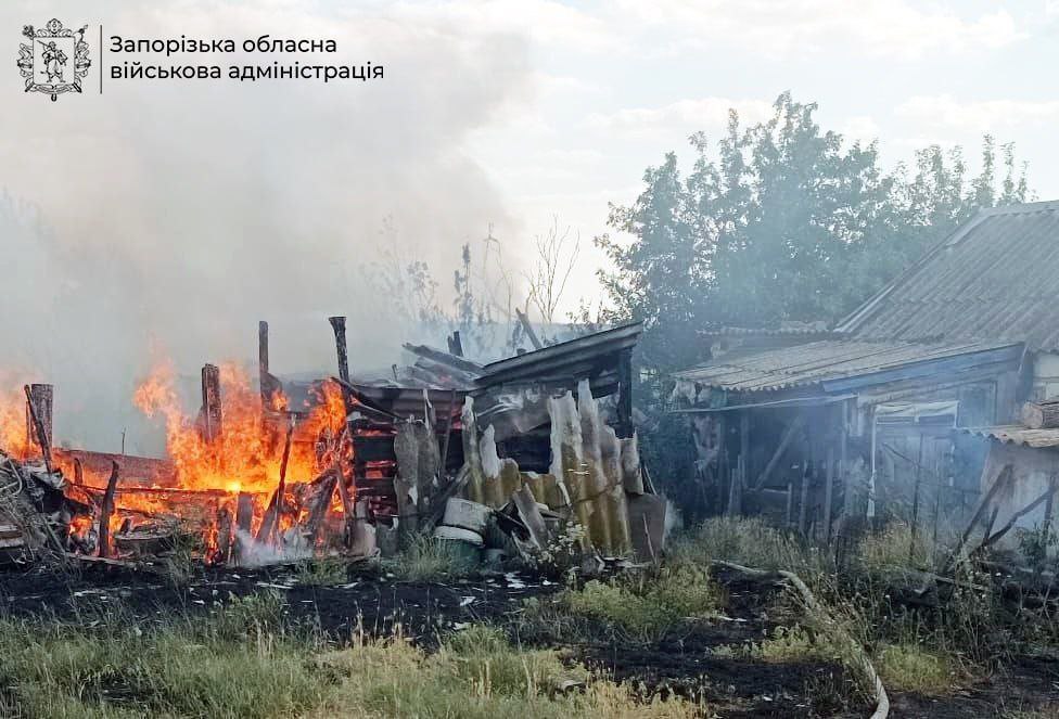Росіяни не припиняють гатити по Оріхову з артилерії