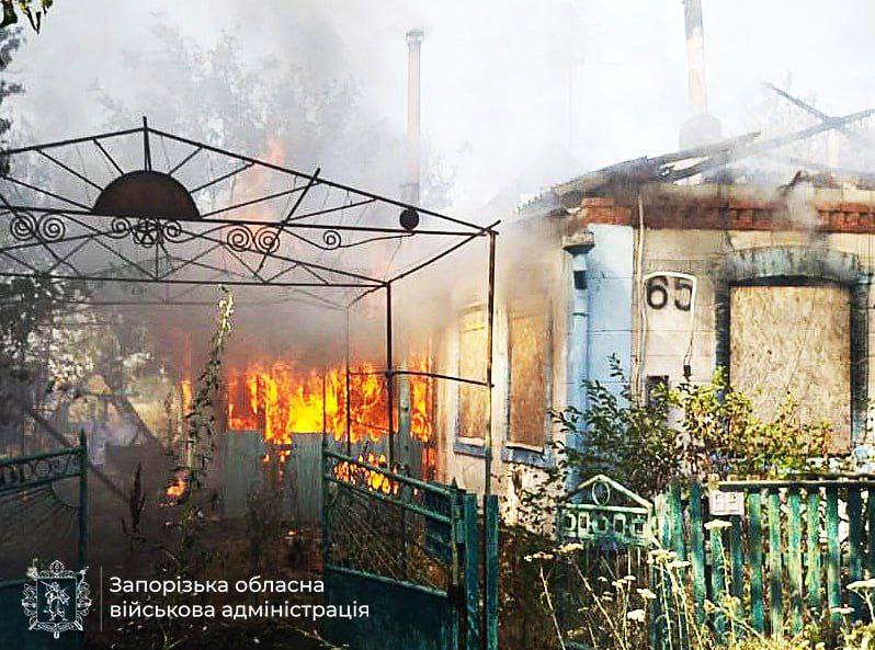 З авіації та артилерії росіяни завдали удари по Оріхову