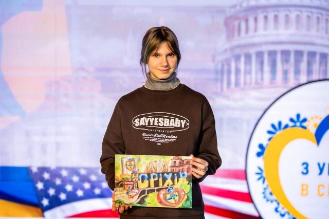 "З Україною  в серці": дитячий малюнок про незламний Оріхів побачать у Вашингтоні