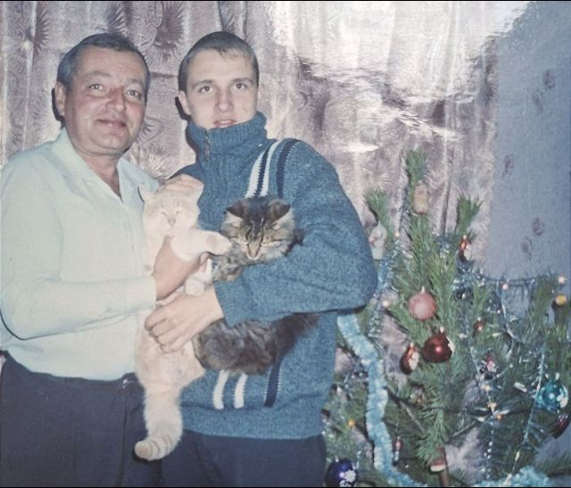 Віталій з батьком