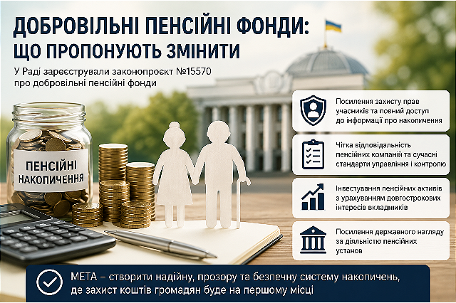 В Україні пропонують змінити систему добровільних пенсійних накопичень: що передбачає законопроєкт