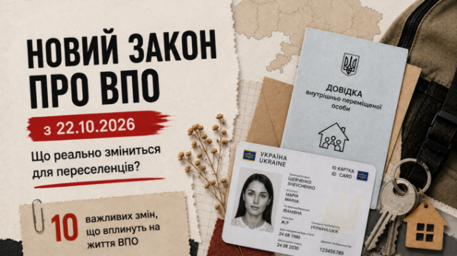Довідки ВПО залишаються чинними: зміни стосовно підтримки переселенців впроваджуватимуться поступово